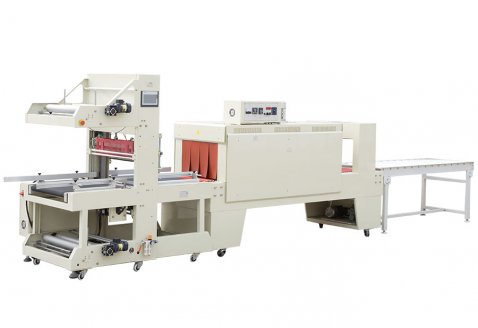 Fully automatic straight forward sleeve shrink wrapping machine ST-6040Z+BSE6040A