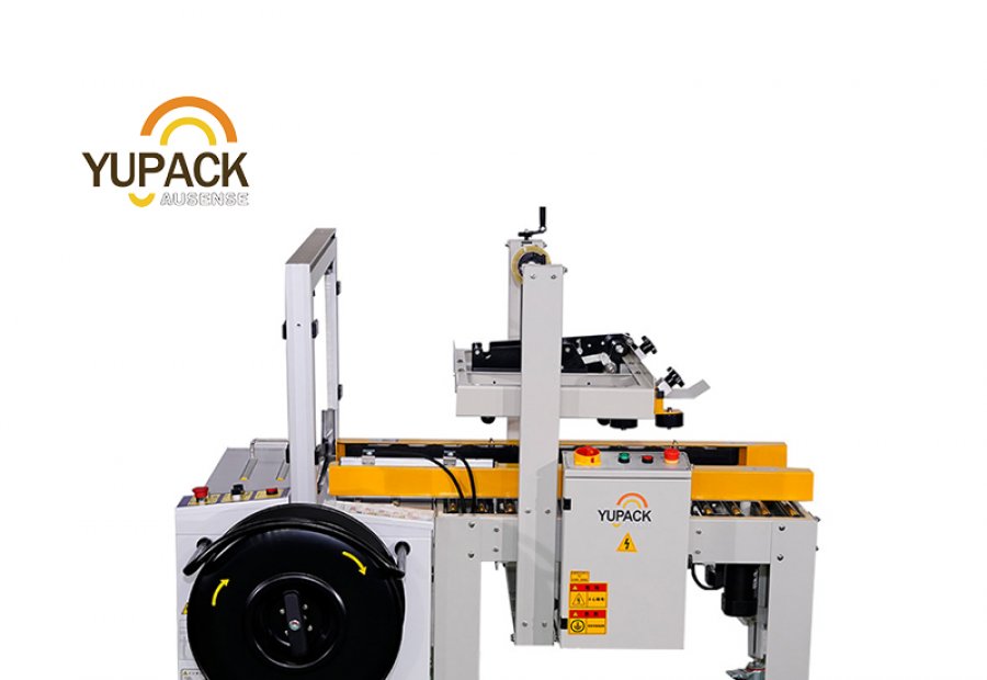 China Packing PP Carton Box Automatic Strapping Machine