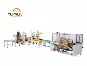 Vertical case erector and Tape sealing machine